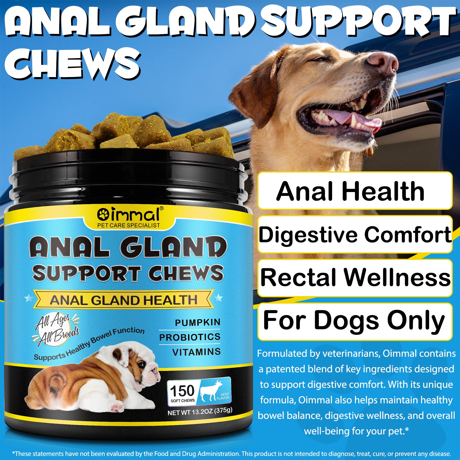 OlipetLabs Anal Gland Support Chews