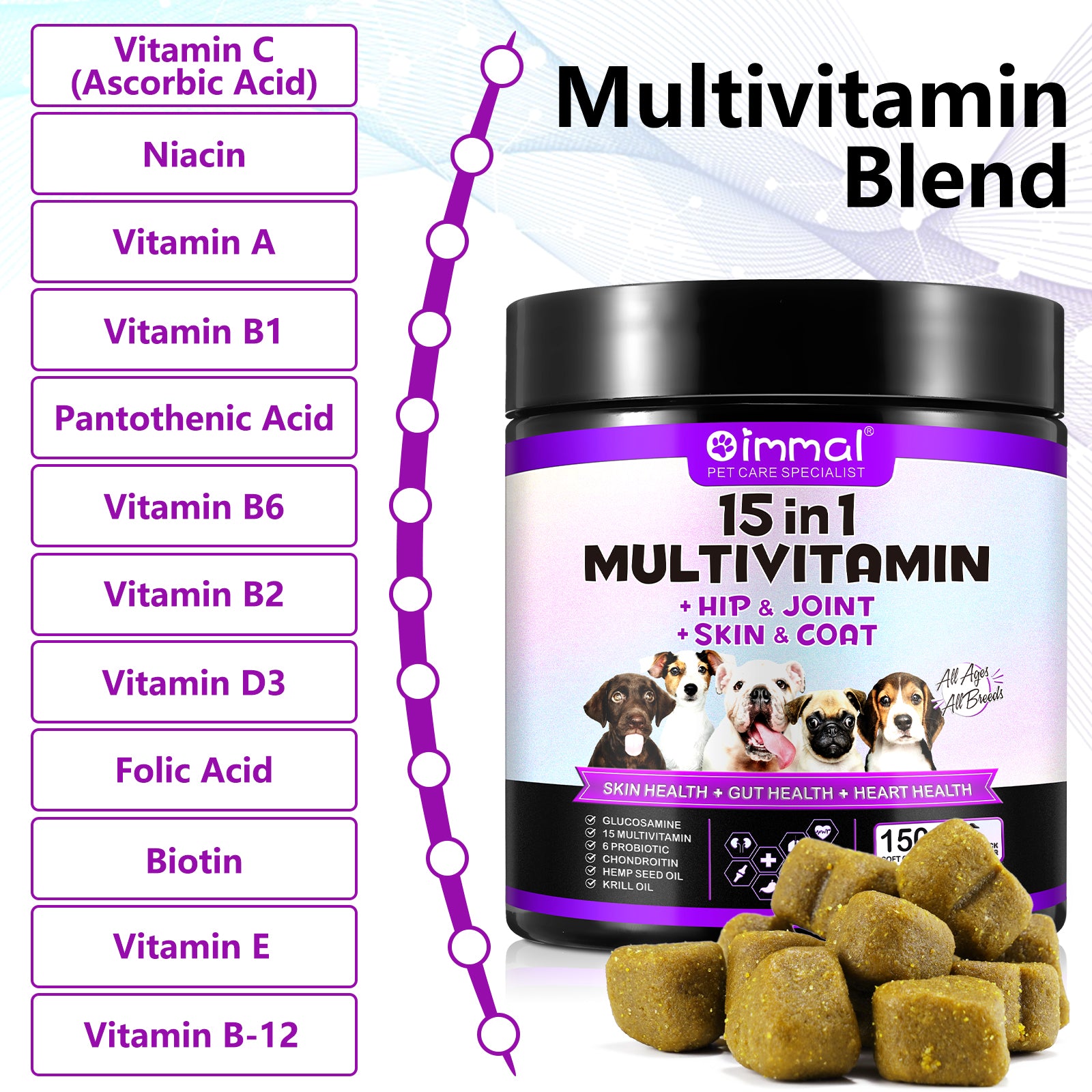 OlipetLabs 15-in-1 Multivitamin Soft Chews