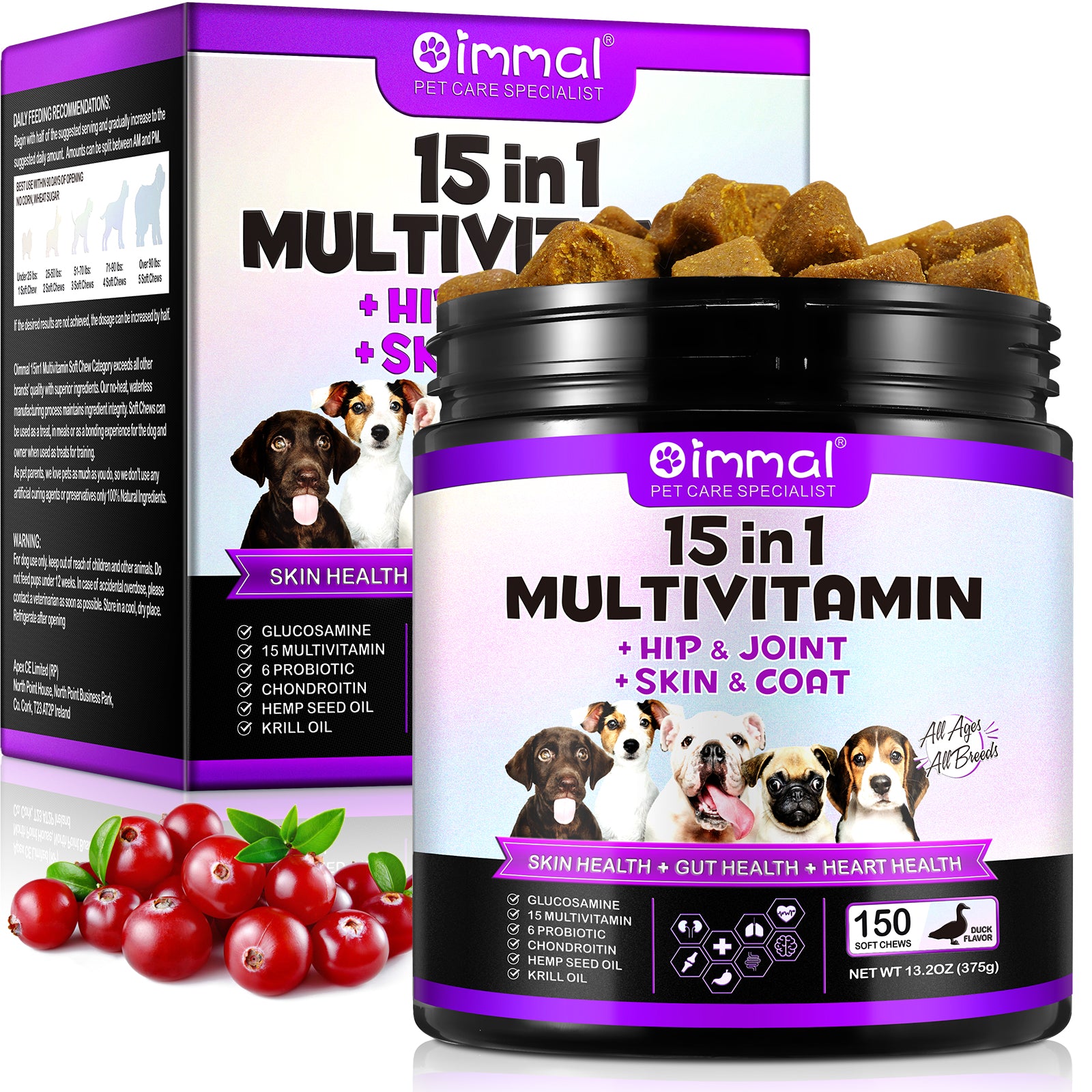 OlipetLabs 15-in-1 Multivitamin Soft Chews